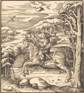 Le prince à la chasse aux oiseaux - Leonhard Beck