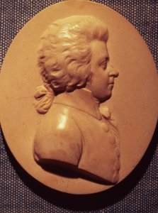 Médaillon portrait de Wolfgang Amadeus Mozart (1756-91)