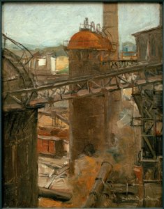 L. Sandrock, Vue sur une usine - Leonhard Sandrock