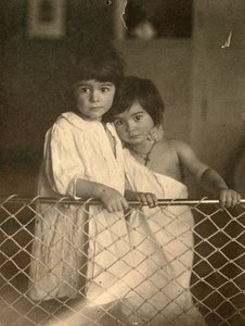 Portrait de deux enfants, fin 19ème ou début 20ème siècle - Leonid Andreyev