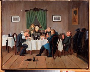 Dans une taverne - Leonid Ivanovich Solomatkin