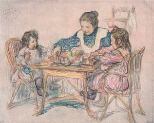 Dessin de Leonid Pasternak, 1904, 1906