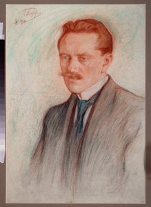Portrait du poète Jurgis Baltrusaitis - Leonid Osipovic Pasternak