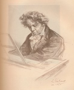 Portrait de Beethoven, 1920 - Leonid Osipovic Pasternak