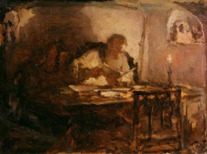 Léon Tolstoï dans son bureau - Leonid Osipovic Pasternak