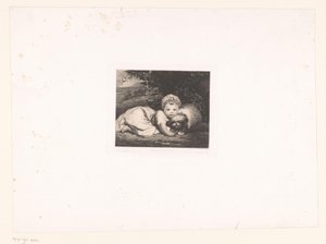 Princesse Sophia Matilda de Gloucester avec son chien