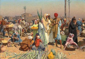 Marché en Basse-Égypte - Leopold Karl Muller