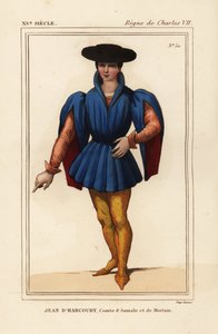 Jean VIII de Harcourt, chevalier français, Comte d