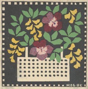 Panier de fleurs, 1907 - Leopoldine Kolbe