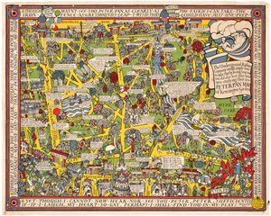 Carte de Peter Pan de South Kensington - Leslie MacDonald Gill