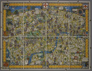 En nous payant vos sous – ou la carte Wonderground de Londres - Leslie MacDonald (1884 1947) Gill