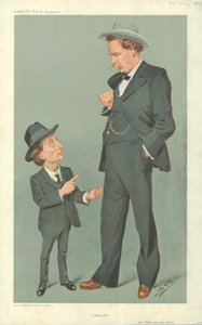 Ben Tillett et John Ward, hommes du travail, 29 juillet 1909, caricature de Vanity Fair