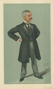 Colonel Francis Reginald Wingate, dans le camp du Madhi, 9 septembre 1897, caricature de Vanity Fair - Leslie Matthew Ward
