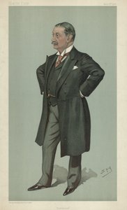 Dr Nathaniel Edward Yorke-Davis, diététique, 12 avril 1900, caricature de Vanity Fair - Leslie Matthew Ward