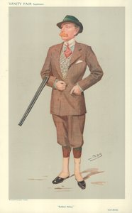 Lord John Savile, Rufford Abbey, 15 avril 1908, caricature de Vanity Fair - Leslie Matthew Ward