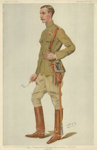 Major Edward James Montagu Stuart-Wortley, Eddie, 26 octobre 1899, caricature de Vanity Fair - Leslie Matthew Ward