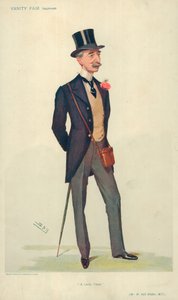 M. W Hall Walker MP, Un propriétaire chanceux, 21 juin 1906, caricature de Vanity Fair
