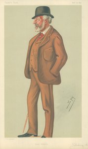 M. William Stuart Stirling-Crawfurd, en avant, 22 novembre 1879, caricature de Vanity Fair
