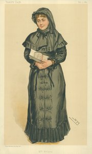 Mme Georgina Weldon, Mme Weldon, 3 mai 1884, caricature de Vanity Fair - Leslie Matthew Ward