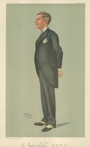 Sir Ernest Satow, Pékin, 23 avril 1903, caricature de Vanity Fair - Leslie Matthew Ward
