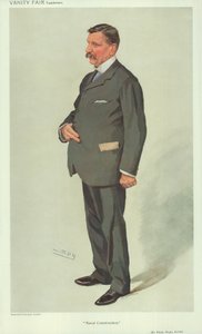 Sir Philip Watts, construction navale, 7 avril 1910, caricature de Vanity Fair - Leslie Matthew Ward