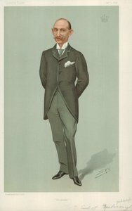 Le comte de Yarborough, Brocklesby, 2 janvier 1896, caricature de Vanity Fair - Leslie Matthew Ward