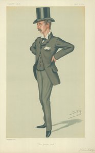 Le Hon Edward Stanhope MP, Le jeune homme, 12 avril 1879, caricature de Vanity Fair - Leslie Matthew Ward