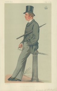 Le marquis de Waterford, Le grand homme de Waterford, 9 août 1879, caricature de Vanity Fair - Leslie Matthew Ward