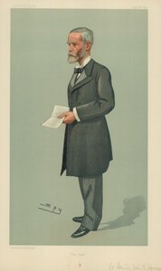 Le très honorable Sir John Gordon Sprigg, Le Cap, 16 septembre 1897, caricature de Vanity Fair - Leslie Matthew Ward