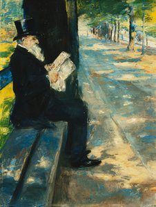 Gentleman dans le parc, vers 1900