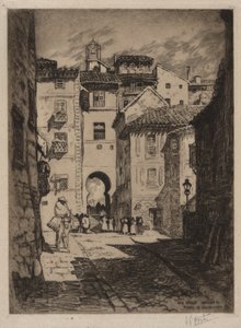 Rue menant à la Plaza de Zocodover, Tolède - Lester George Hornby