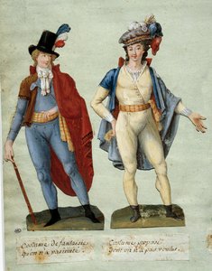 Révolution française : costumes de révolutionnaires fantaisistes non imités