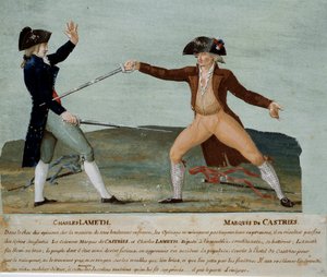 Révolution française : duel entre Charles Lameth et le Marquis de Castries - Lesueur Brothers