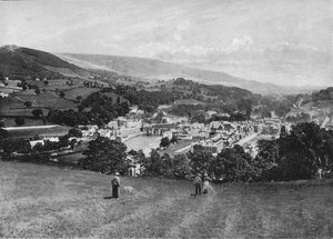 Llangollen et Crow Castle, vers 1896 - Lettsome and Sons