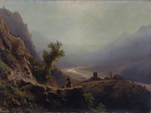 Dans les montagnes du Caucase, 1879 - Lev Felixovich Lagorio