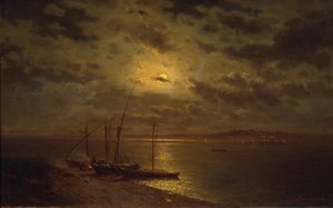 Nuit au clair de lune, années 1870 - Lev Lyvovich Kamenev