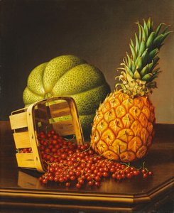 Nature morte sur une table avec des fruits
