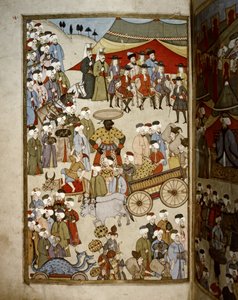 EMPIRE OTTOMAN: Le bazar à Istanbul, c.1720