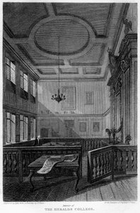Intérieur du Collège des Hérauts, Londres, 1815 - Lewis