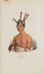 WAA-KAUN-SEE-KAA ou le serpent à sonnettes ; un chef Winnebago, extrait du Portfolio autochtone