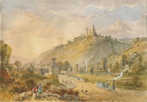 Alton - Depuis la gare : peinture à l