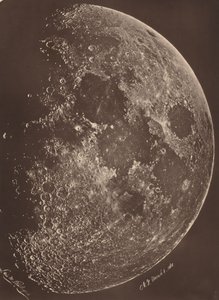 Photographie de la lune a son 1er Quartier,March 6 - Lewis Morris Rutherfurd