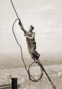 Ouvrier du bâtiment, Empire State Building, New York, vers 1930 - Lewis Wickes Hine