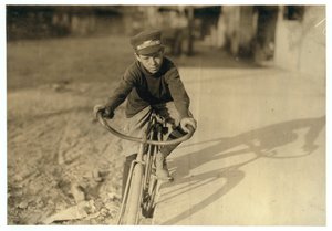 Curtin Hines âgé de 14 ans, messager de Western Union depuis 6 mois, Houston, Texas, 1913