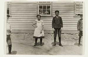 Edward St. Germain et sa sœur Delia, Phoenix, Rhode Island, avril 1909 - Lewis Wickes Hine