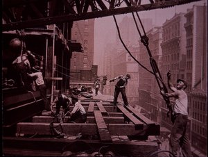 Empire State Building en construction, montrant une équipe de levage au travail - Lewis Wickes Hine