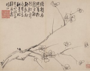 Album de prunier en fleurs, 1742