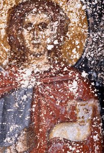 Christ, fresque dans l
