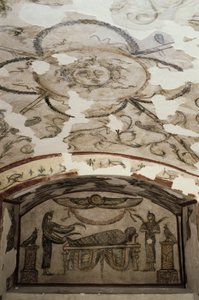 Catacombes de Kom-esh-Shuqafa, Alexandrie, Égypte, Intérieur de l