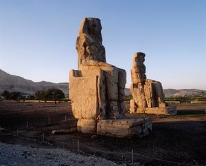 Égypte, Gouvernorat de Louxor, Karnak, Statues d